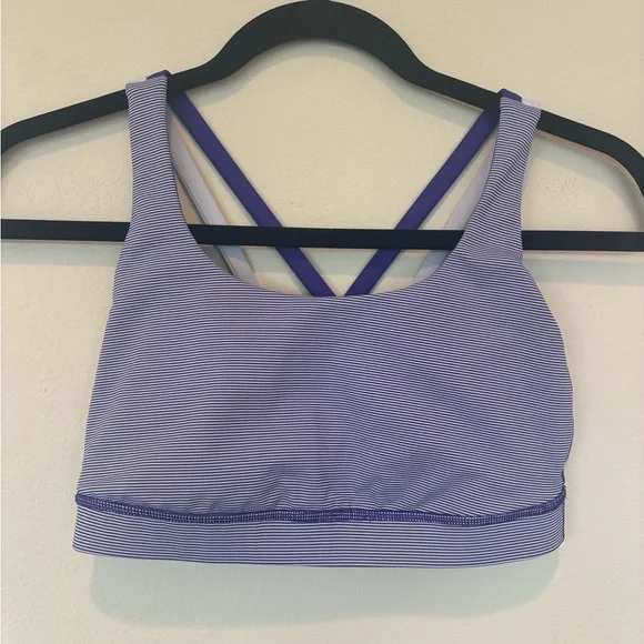 Lululemon Athletica Energy Purple Sports Bra 6 - Picture 1 of 4